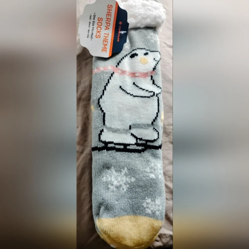 Polar Bear Winter Socks- Great Gift $7 Bundle, $12 Individual